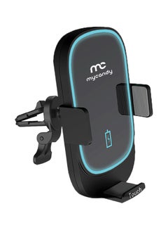 Buy Wireless Phone Holder And Charger 15W Black in UAE