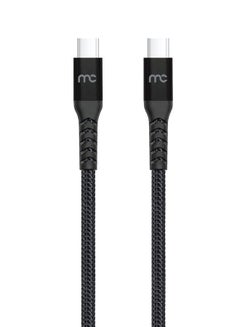 Buy Type C To Type C Charge And Sync Cable 1.2m Black in UAE