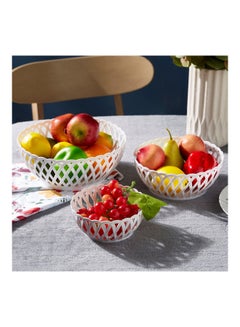 Buy 3-Piece Spectra Basket Set White in UAE