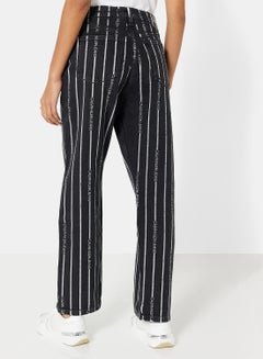 calvin klein striped jeans