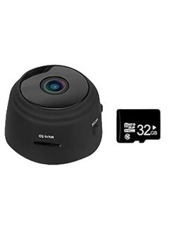 Buy Mini WIFI Camera Outdoor Portable Metal Cameras Light Weight Night-Vision 1080P Loop Recording Cam with Holder in UAE