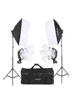 Buy 17-Piece Studio Photography Lighting Kit Black/White in Saudi Arabia