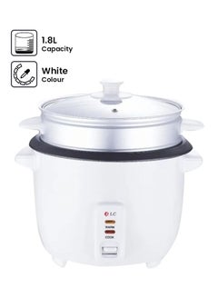 Buy Aluminium Rice Cooker 1.8 L DLC White in Saudi Arabia