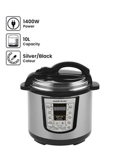 Buy Electric Rice Cooker 10L 10.0 L 1400.0 W E04103 Silver/Black in Saudi Arabia