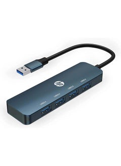 Buy DHC-CT100 USB AM To USB 3.0 With 4 Connector Portable Hub Black in UAE