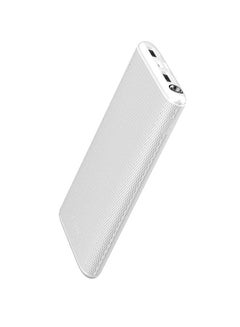 Buy 10000.0 mAh Toast 10 Lite Ultimate Slim 2.1A Triple Ports Fast Charging LED Power Bank With Power Delivery 3.0 Output White in UAE