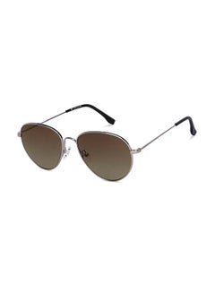 Buy Tints Full Rim UV Protection Round Stylish & Premium Sunglasses JJ S13871 - Lens Size: 54mm - Silver in UAE