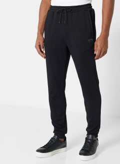 Buy Drawstring Sweatpants Black in Saudi Arabia