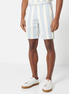 Buy Striped Shorts Yellow/Blue in UAE
