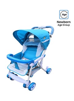 Buy Portable Single Baby Stroller Durable With Safety Harness And Adjustable Canopy in Saudi Arabia
