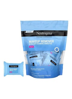 Buy Makeup Remover Cleansing Towelettes Blue 18.5x16.5cm in UAE