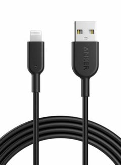 Buy PowerLine II Lightning To USB Charging Cable Black in Saudi Arabia