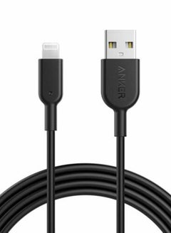 اشتري كابل شحن باورلاين 2 من لايتنينج إلى USB أسود في الامارات