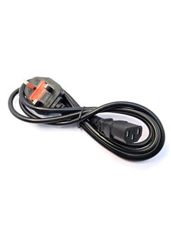 Buy Desktop Power Cable 3 Pin With Fuse Black in UAE