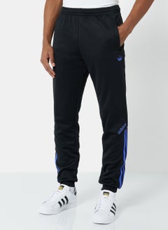 Buy SPRT Colourblock 3-Stripes Sweatpants Black/Blue in UAE