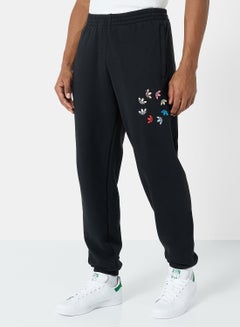 Buy Logo Print Sweatpants Black in UAE