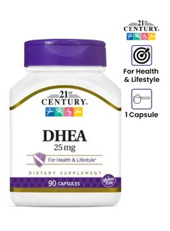 Buy DHEA 25mg Dietary Supplement - 90 Capsules in Saudi Arabia