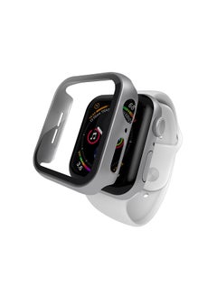 Buy Shock Proof Watch Protectors With Scratch Resistance, Sleek Design And Touch Sensitive Tempered Glass For Apple Watch Series 6/5/4/SE - 40mm Silver in Saudi Arabia