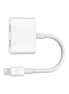 Buy Lightning Audio + Charge Rockstar Adapter White in UAE