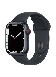 Buy Watch Series 7 GPS + Cellular 7 45mm Aluminium Case With Sport Band Midnight in Saudi Arabia