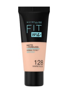 Buy Maybelline New York Fit Me Matte + Poreless 128 WARM NUDE in Saudi Arabia