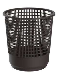 Buy 9L Round Waste Paper Basket Brown in UAE