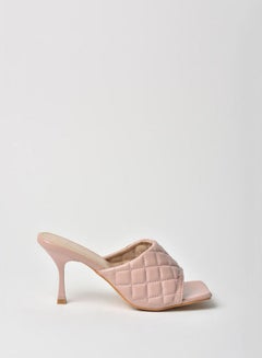 Buy Stylish Heeled Sandals Pink in UAE