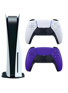 Buy Play Station 5 Console (Disc Version) With Extra Wireless Controller - Purple in Saudi Arabia