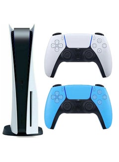 Buy Play Station 5 Console (Disc Version) With Extra Wireless Controller -Blue/Black in Saudi Arabia