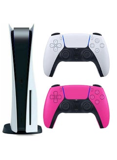 Buy Play Station 5 Console (Disc Version) With Extra Wireless Controller - Pink in Saudi Arabia