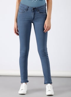 Buy Casual Skinny Fit Jeans Indigo in Saudi Arabia