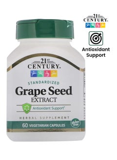 Buy Grape Seed Extract Herbal Supplement - 60 Vegetarian Capsules in Saudi Arabia