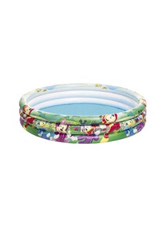 Buy Mickey Mouse Clubhouse 3-Ring Pool With Repair Patch 1.22m x 25cm in UAE