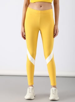 Buy Slim Fit Leggings Yellow in UAE