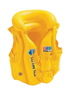 Buy Deluxe Pool Swim Vest - Yellow 500x470x500cm in Saudi Arabia