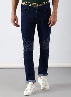 Buy Slim Fit Jeans Dark Wash1 in Saudi Arabia