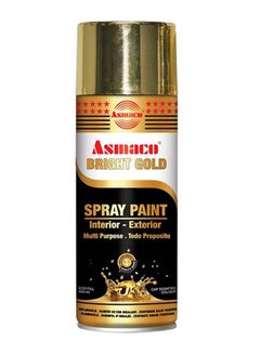 Buy Quick Drying Smooth Finish Premium Quality Durable High-Gloss Interior And Exterior Spray Paint Bright Gold 400ml in Saudi Arabia