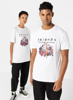 اشتري Unisex FRIENDS Graphic T-Shirt White في مصر