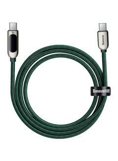 Buy USB C 100W Cable LED Display USB Type C Cable For iPhone 15 Pro/Max,Plus,iPad Pro, MacBook, Xiaomi 10,Huawei, Samsung 5A Fast Charging Charger USBC USB-C Data Cable Type-C Wire Cord (1M,Green) Green in Egypt
