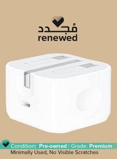 Buy Renewed - 20W Usb-C Power Adapter White in UAE