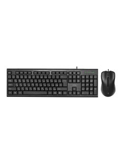Buy Wired Keyboard And Mouse Set Black in UAE