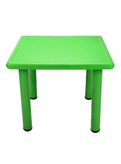 اشتري Square Shaped Plastic Activity Table With Metal Legs Adjustable Height For Children في السعودية