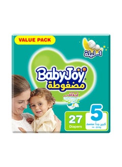 Buy Baby Diapers, Size 5, 14 - 23 Kg, 27 x 4 - 108 Count -  Junior, Cotton Touch in UAE