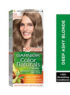 Buy Color Naturals 7.11 Deep Ashy Blonde Hair Color 112ml in UAE