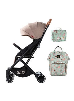 Buy Travel Lite Stroller With Sunveno Dream Diaper Bag And Clutch - Multicolour in UAE