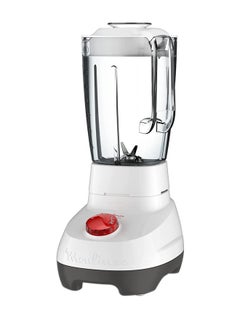 Buy MOULINEX SUPERBLENDER KITCHEN BLENDER 2 L STAINLESS STEEL ACCESSORIES GRINDER GRATER TWO SPEEDS PULSE ZELKROM MATERIAL FOUR REMOVABLE BLADES 2 L 700 W LM207128 White in Saudi Arabia