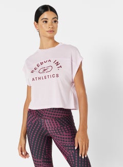 Buy Workout Ready Supremium Training T-Shirt Pink in Saudi Arabia