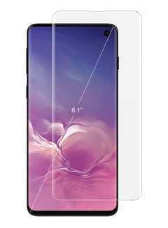 Buy Tempered Glass Screen Protector For Samsung Galaxy S10 Plus Clear in UAE