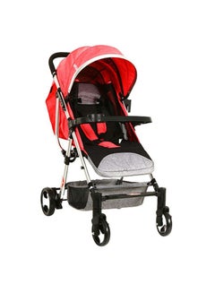 Buy Single Baby Stroller - Red/Black/Silver in Saudi Arabia