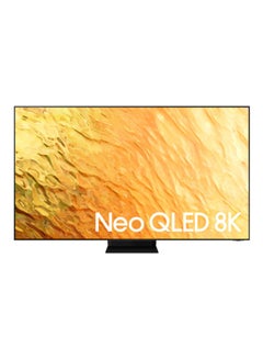 Buy 75 Inch TV NEO QLED 8K Stainless Steel Quantum HDR 32X (2022) QA75QN800BUXSA Black in Saudi Arabia
